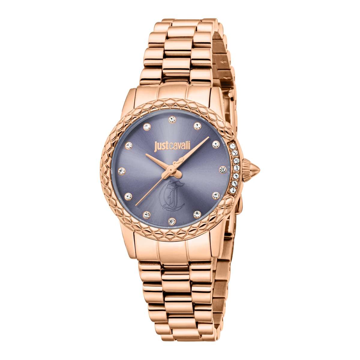 Just Cavalli Animalier Fiorenza Snake Rose Gold Violet