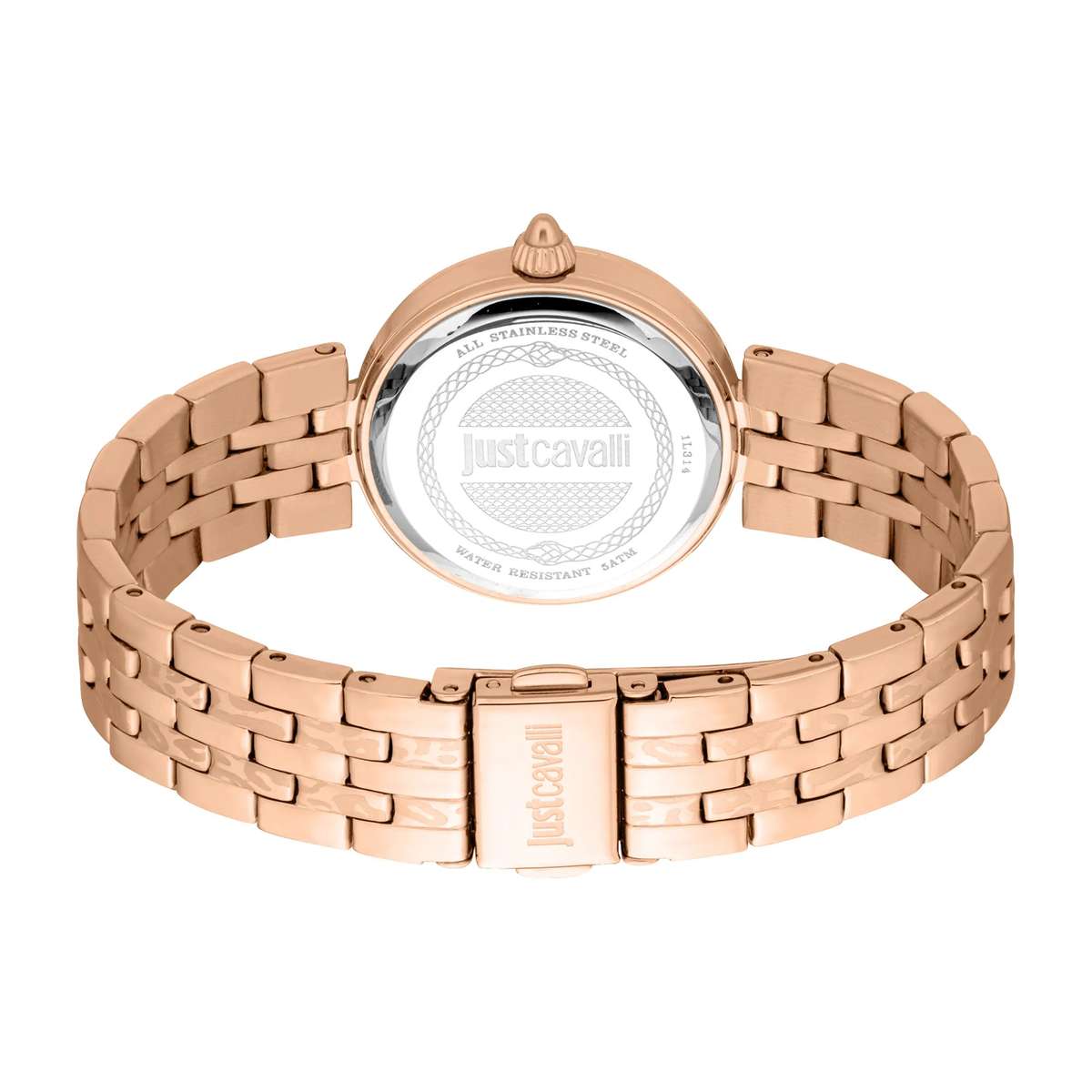 Just Cavalli Animalier Preziosa Rose Gold Olive Green