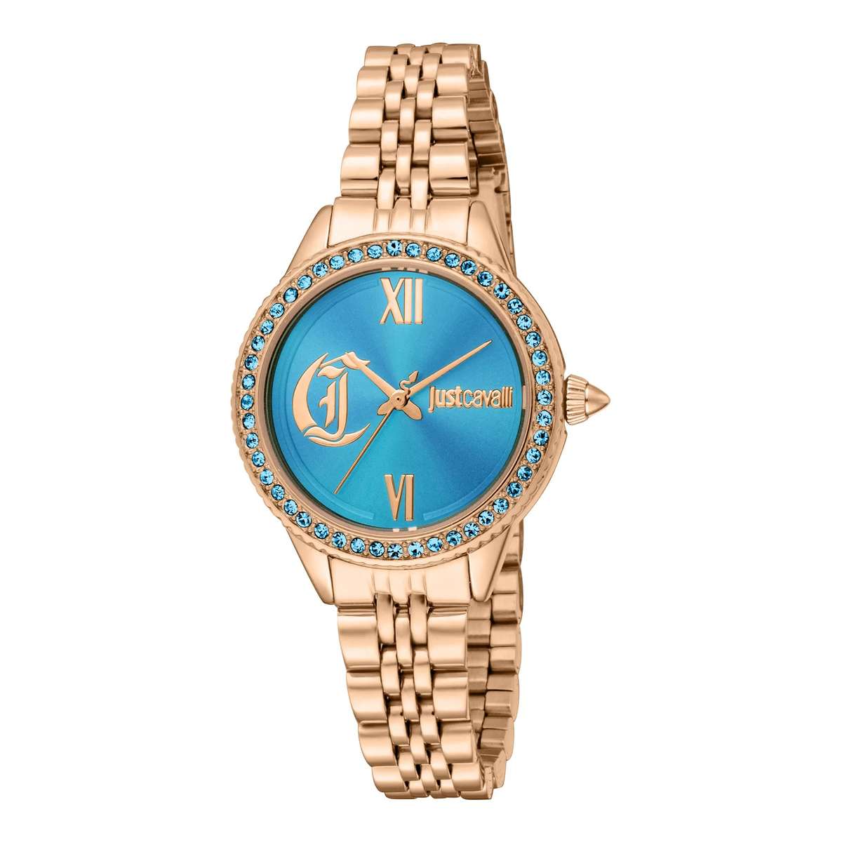 Just Cavalli Glam Chic Forward Rose Gold Turquoise