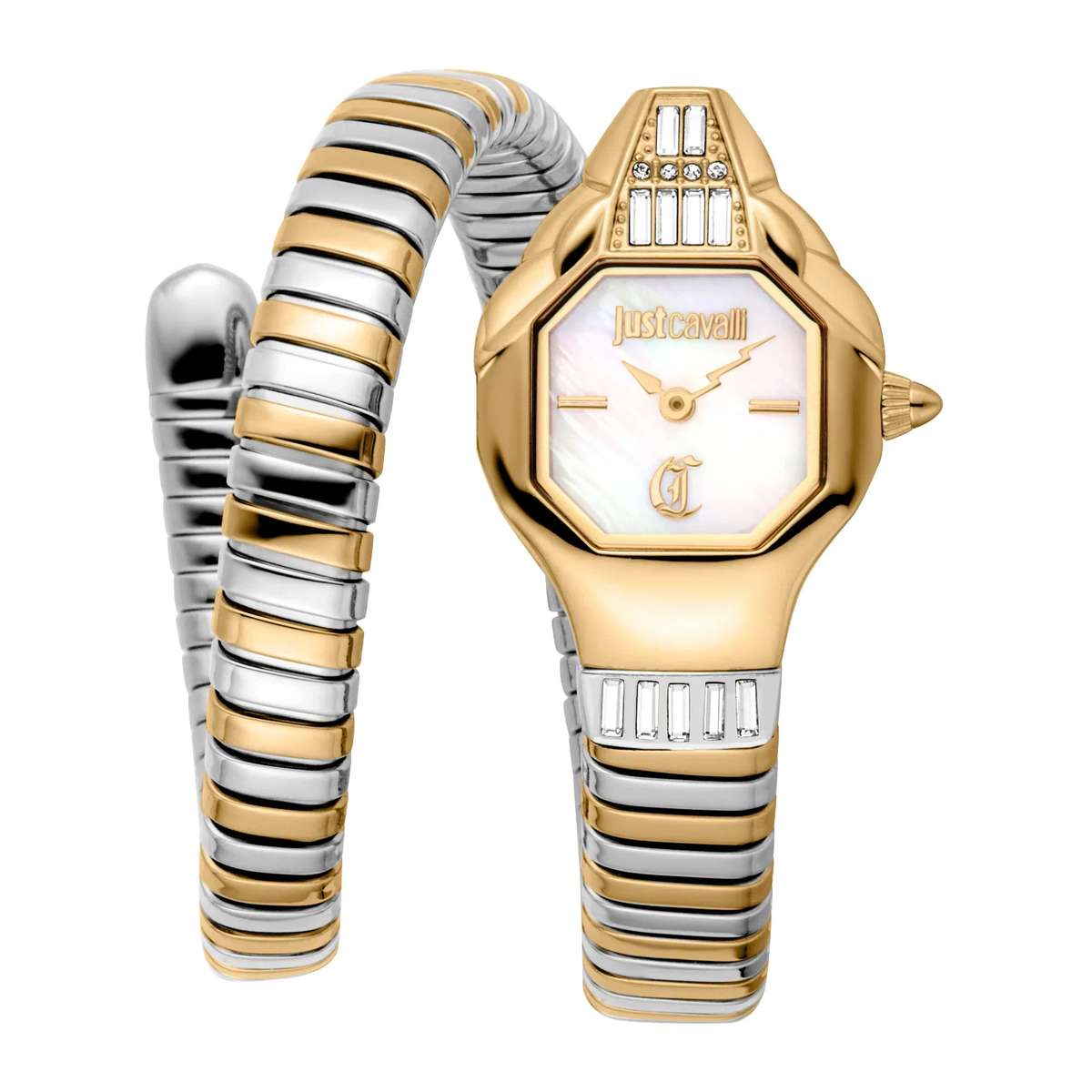 Just Cavalli Signature Snake Brillante Snake Two Tones YG MOP