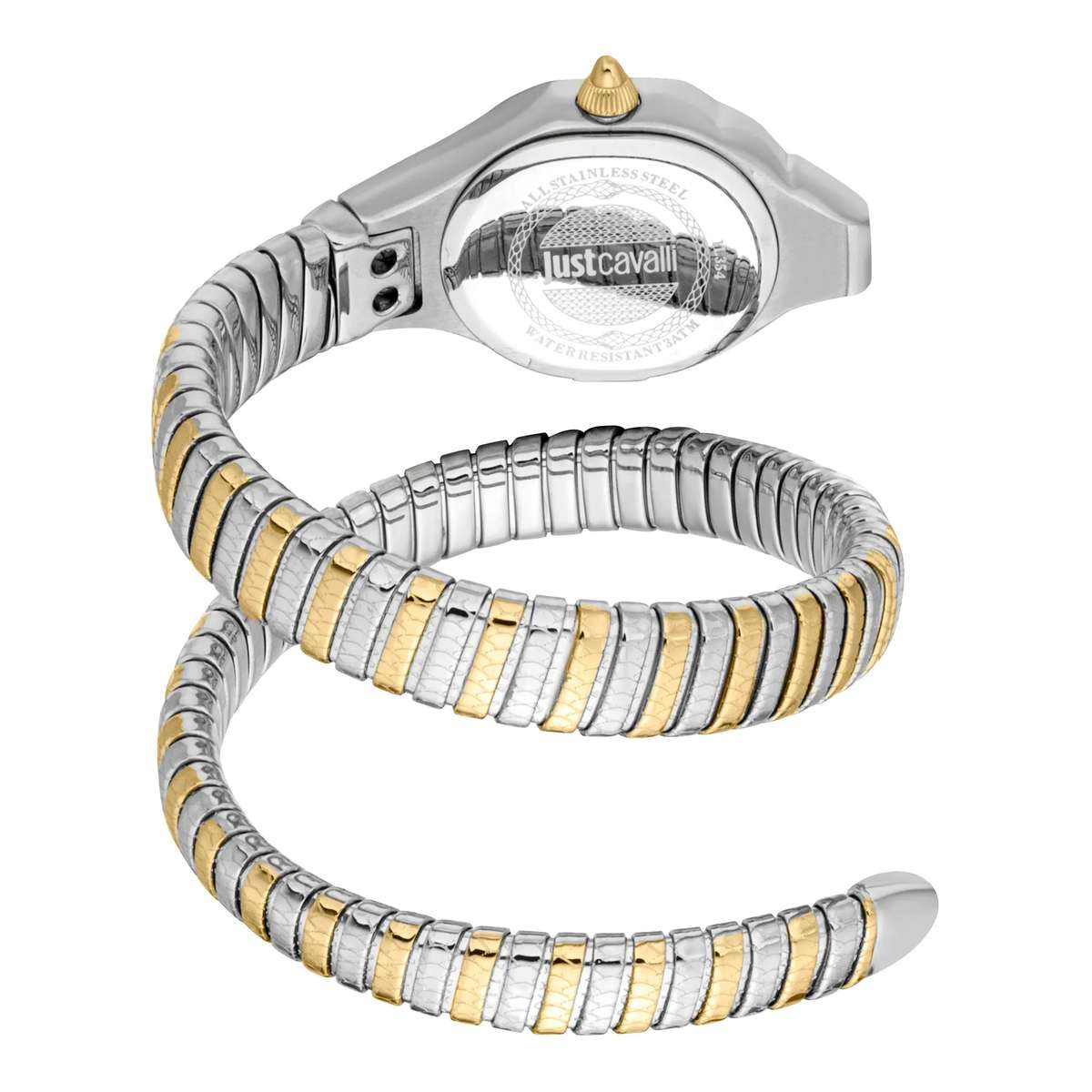 Just Cavalli Signature Snake Fiore Two Tones YG Champagne