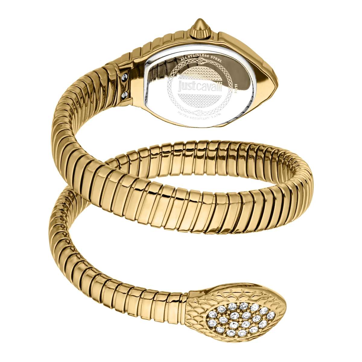 Just Cavalli Signature Snake Speranza Yellow Gold Champagne