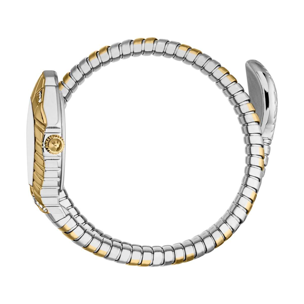 Just Cavalli Signature Snake Speranza Yellow Gold Silver