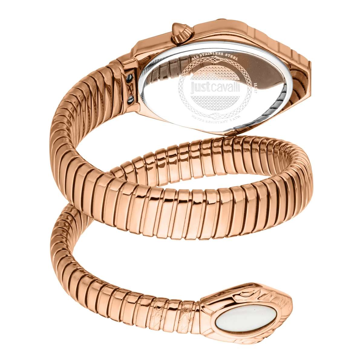Just Cavalli Signature Snake Lirica Rose Gold MOP