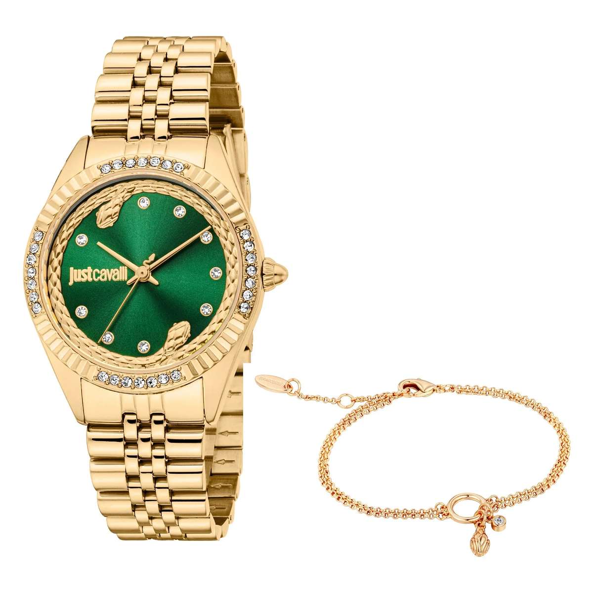 Just Cavalli SET Vittoria Glam Yellow Gold Green