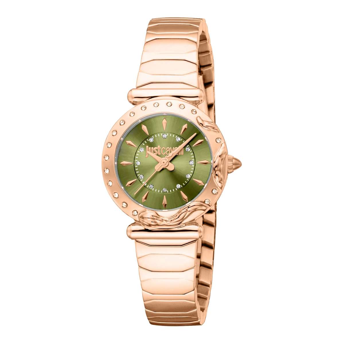 Just Cavalli Animalier Stella Snake Rose Gold Green