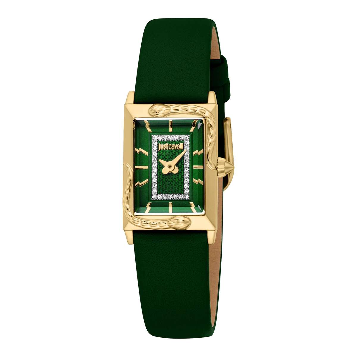 Just Cavalli Animalier Dolcezza Snake Leather Green YG