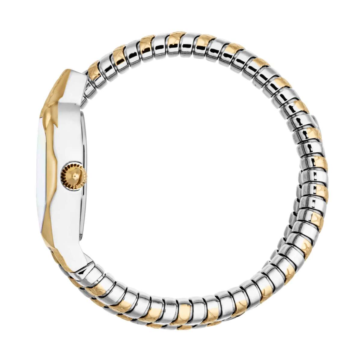 Just Cavalli Signature Snake Aria Two Tones YG Silver MOP