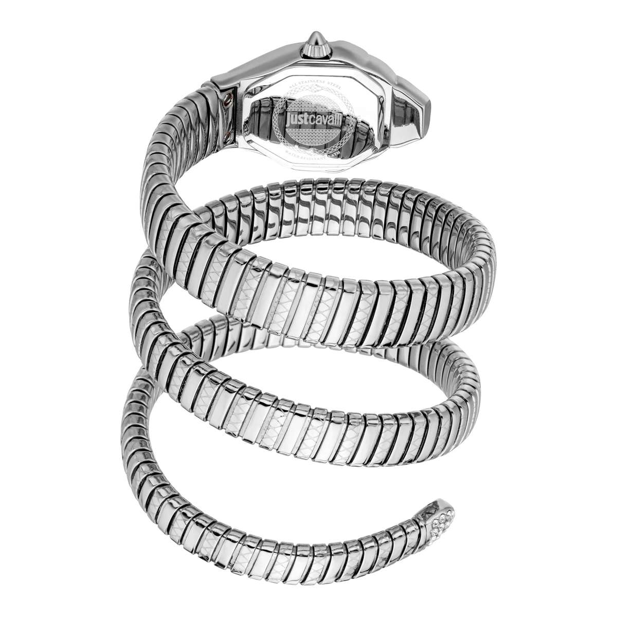 Just Cavalli Signature Snake Ambra Silver