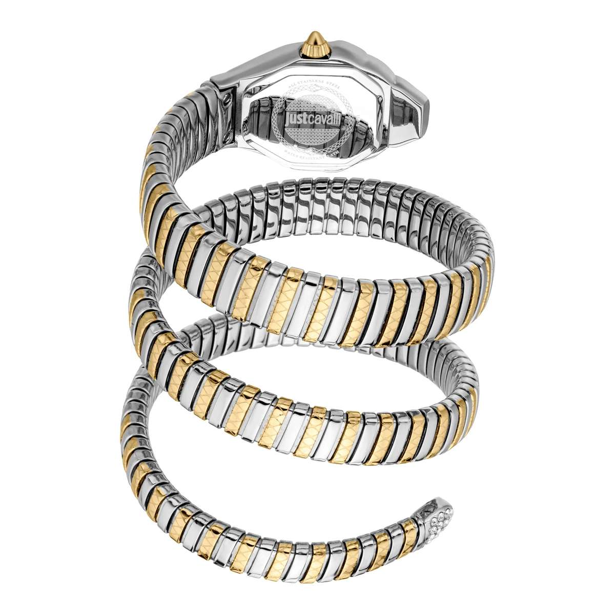 Just Cavalli Signature Snake Ambra Two Tones YG Silver