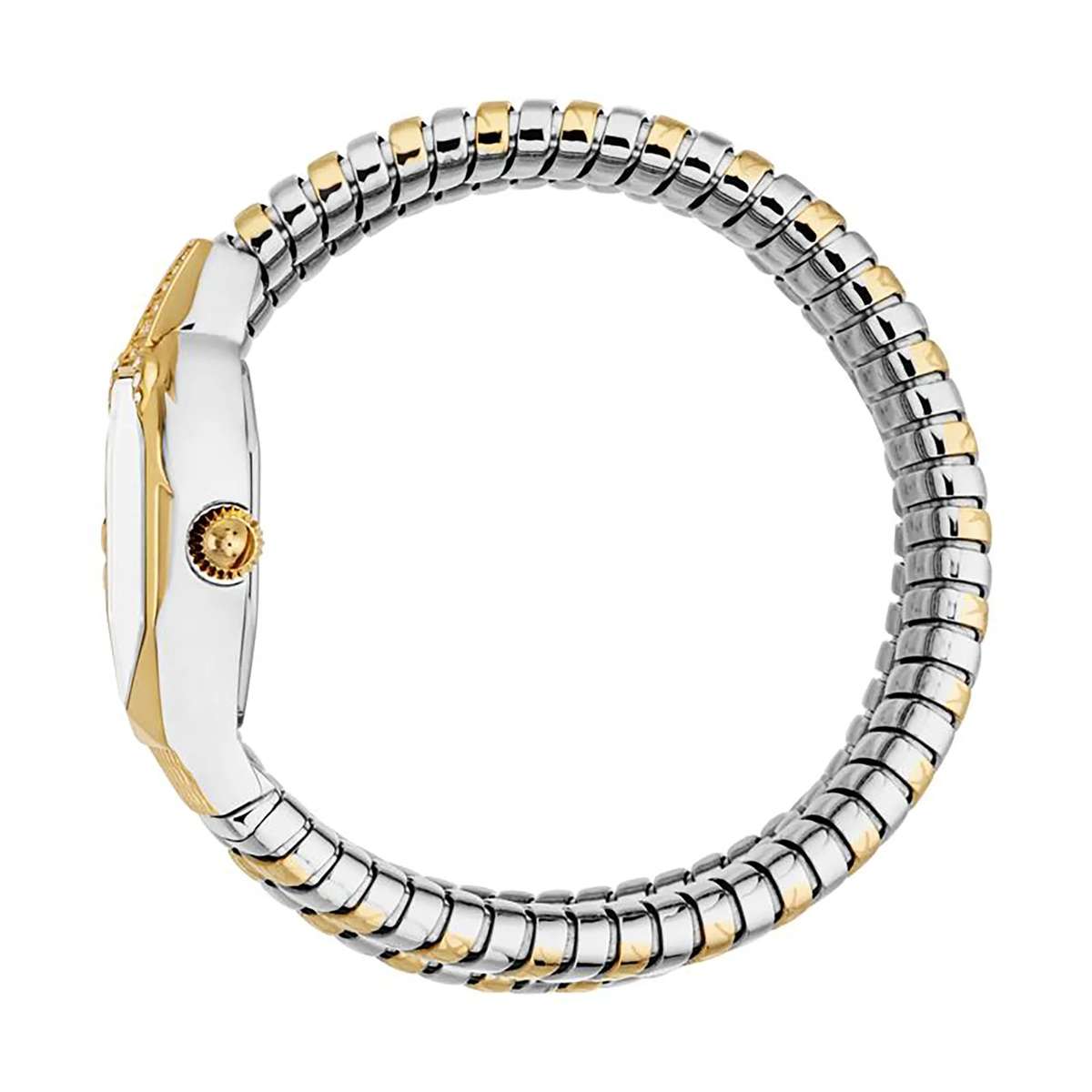Just Cavalli Signature Snake Ambra Two Tones YG Silver