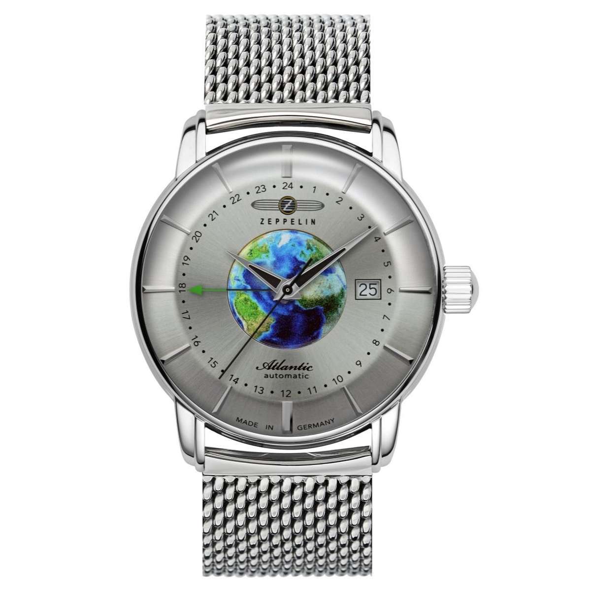 ZEPPELIN Atlantic Automatic GMT Date Watch Milanese Bracelet 8468M1