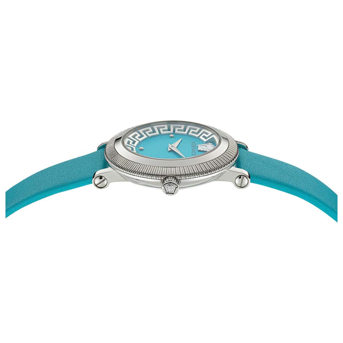 Versace Women's Greca Flourish 35mm Blue Quartz Watch