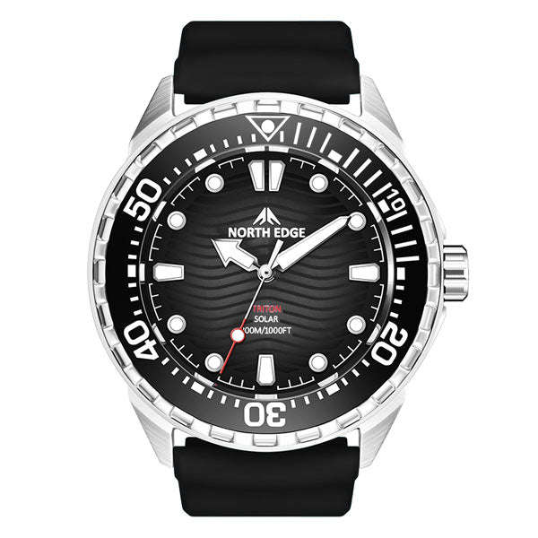 NORTH EDGE Tactical TRITON Solar 300m Waterproof Diving Watch