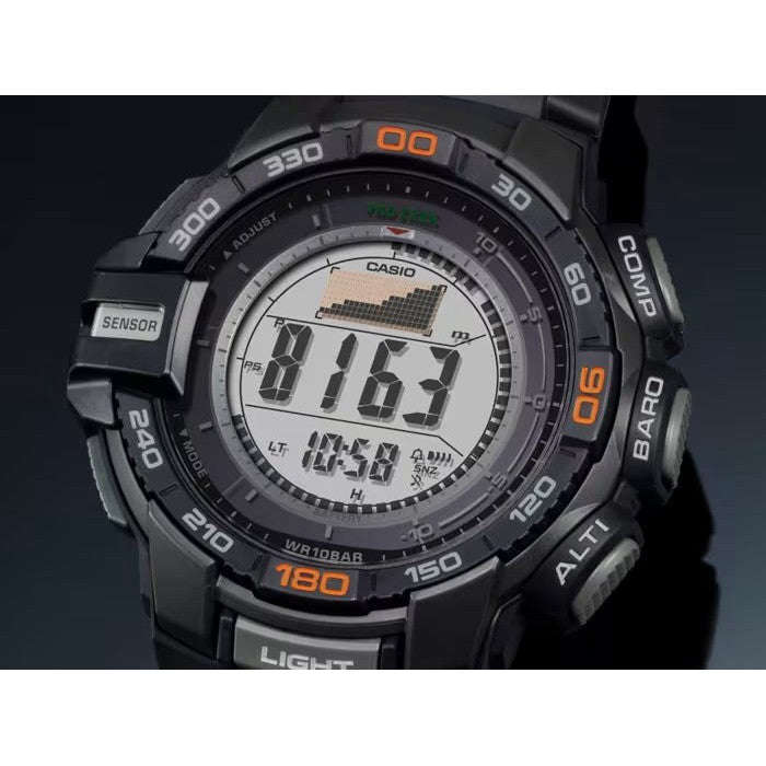 CASIO Men's Pro Trek PRG-270-1 Tough Solar Triple Sensor Multifunction Digital Sport Watch