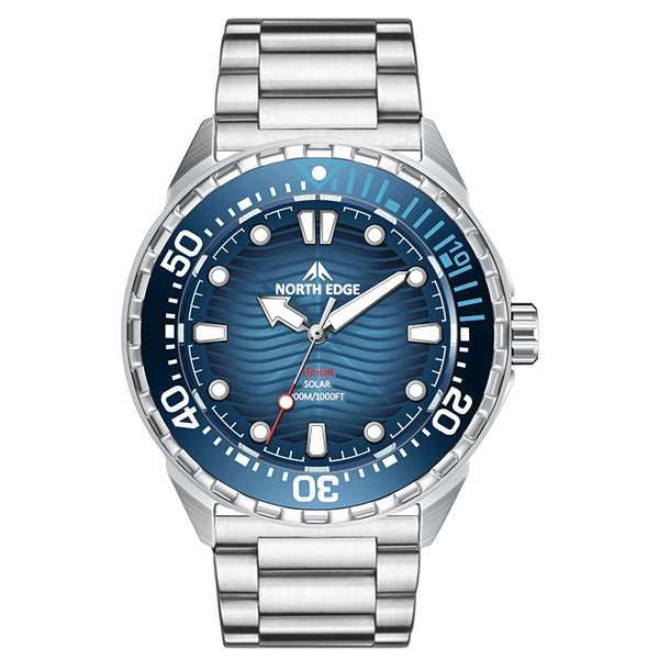 NORTH EDGE Tactical TRITON Solar 300m Waterproof Diving Watch