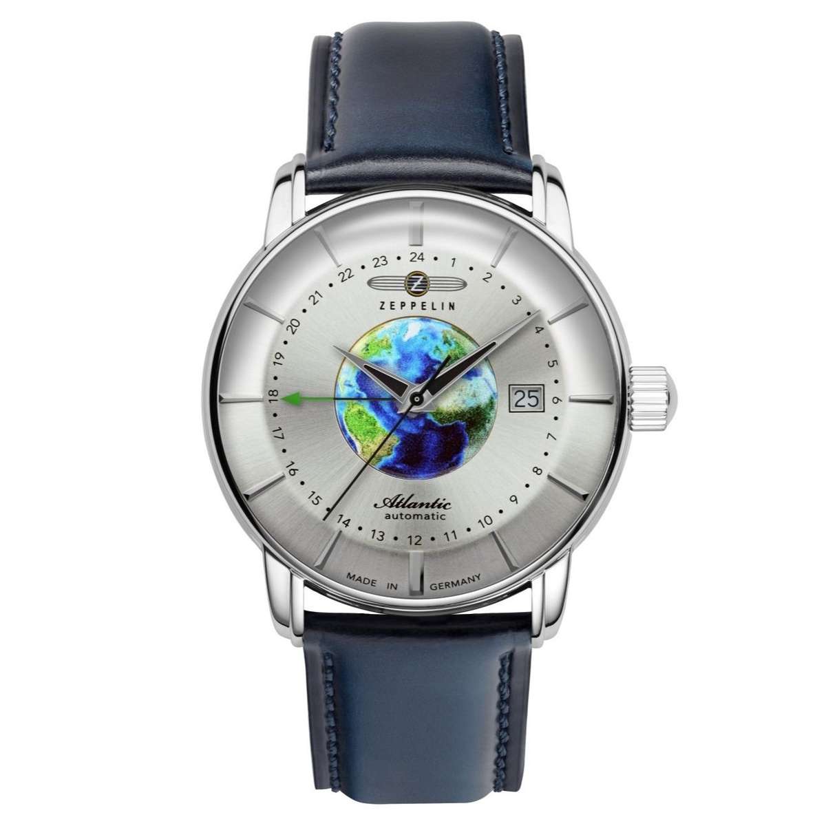 ZEPPELIN Atlantic Automatic GMT Date Watch Navy Blue 84681
