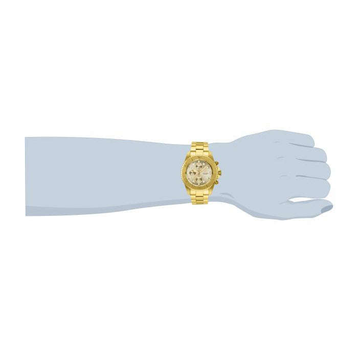 INVICTA Men's Pro Diver Sea Dweller 43mm Chronograph Watch Gold