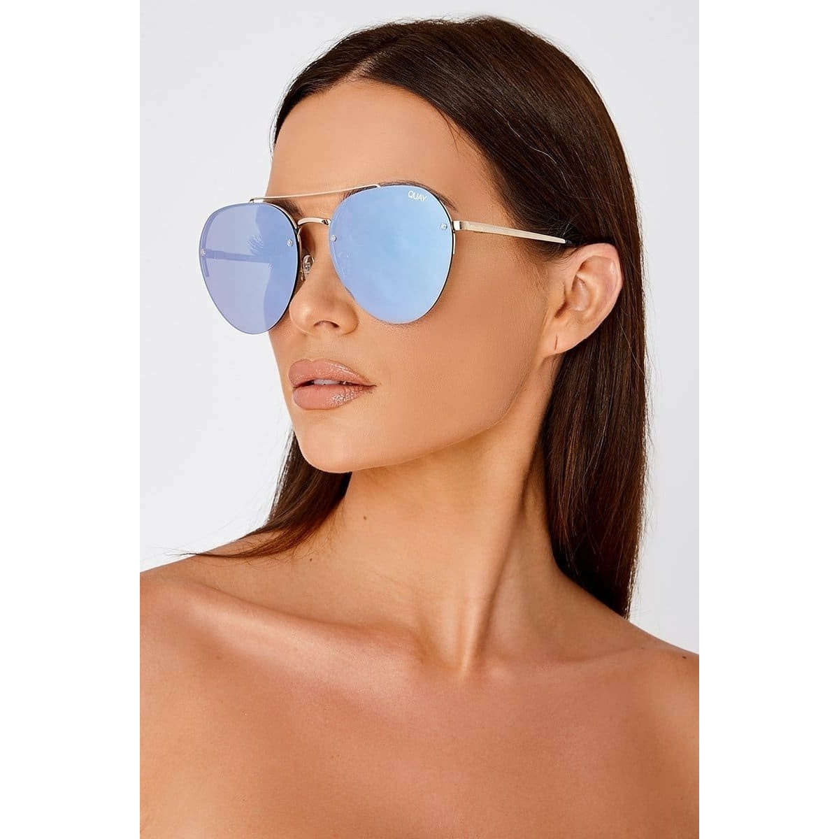 must see!! QUAY Women`s SOMERSET Aviator Sunglasses **AUTHENTIC BRAND NEW