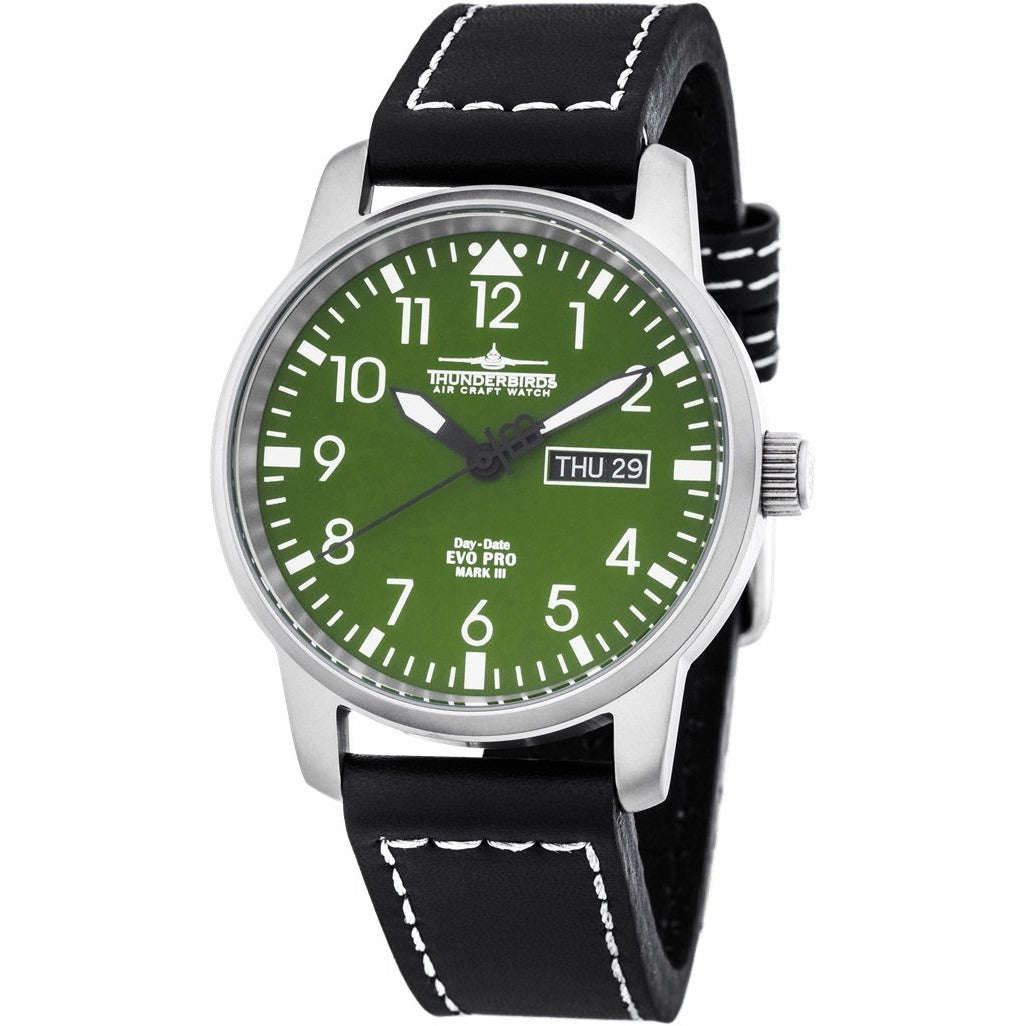 THUNDERBIRDS Evolution Pro Silver/Green Watch