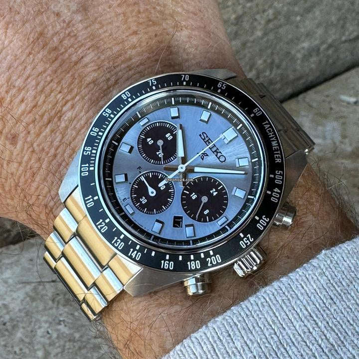 Seiko Prospex Solar Chronograph Stainless Steel Men's Watch | SSC935P1