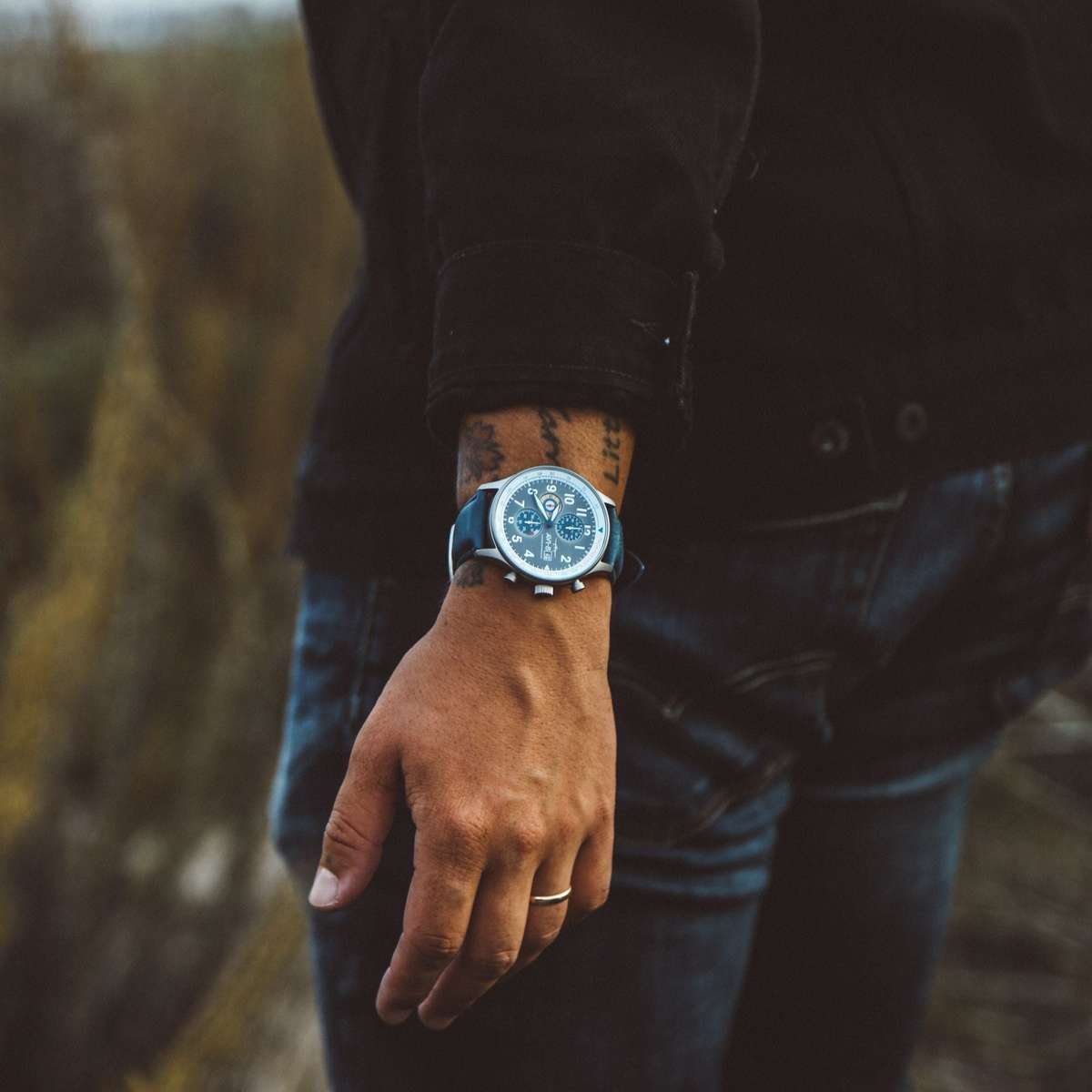 AVI-8 Hawker Hurricane Classic Chronograph Pennant Blue Av 4011 0F