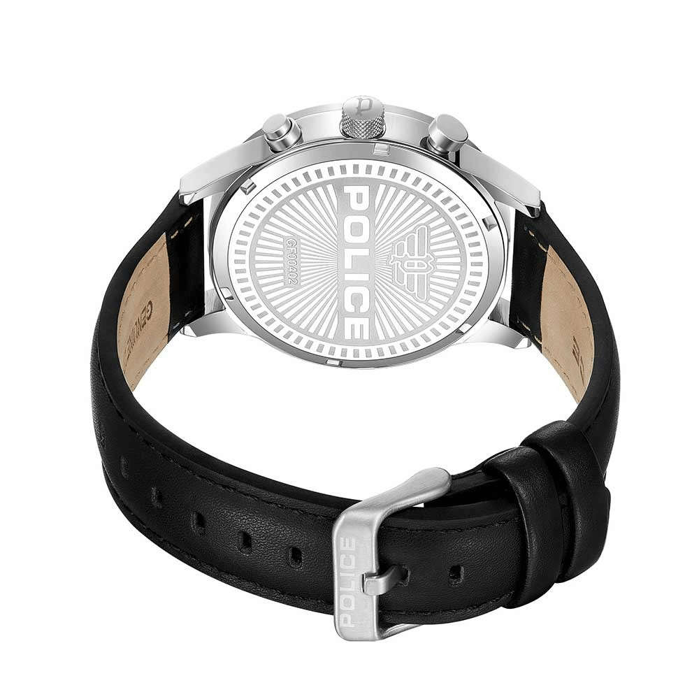 Police Driver Black Leather Men's Watch | PEWGF0040201