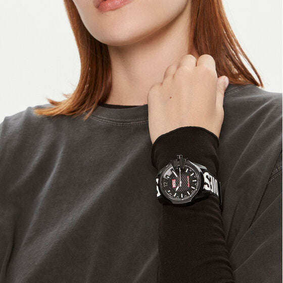 Diesel Baby Chief Solar-Powered Black rPET Men's Watch | DZ4653