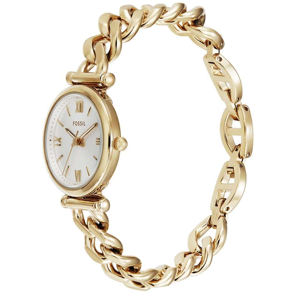 Fossil Carlie Three-Hand Gold-Tone Stainless Steel Woman's Watch | ES5329