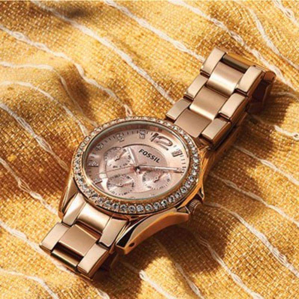 Fossil Riley Rose Gold Women's Watch | ES2811