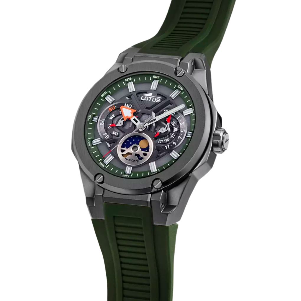 Lotus Vortex Grey Dial Moonphase Mens Watch | 18946/5