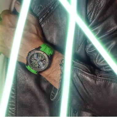 Lotus Vortex Green Rubber Mens Watch | 18943/4
