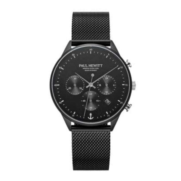Paul Hewitt Chronograph Black Mesh Men's Watch | PH-W-0299