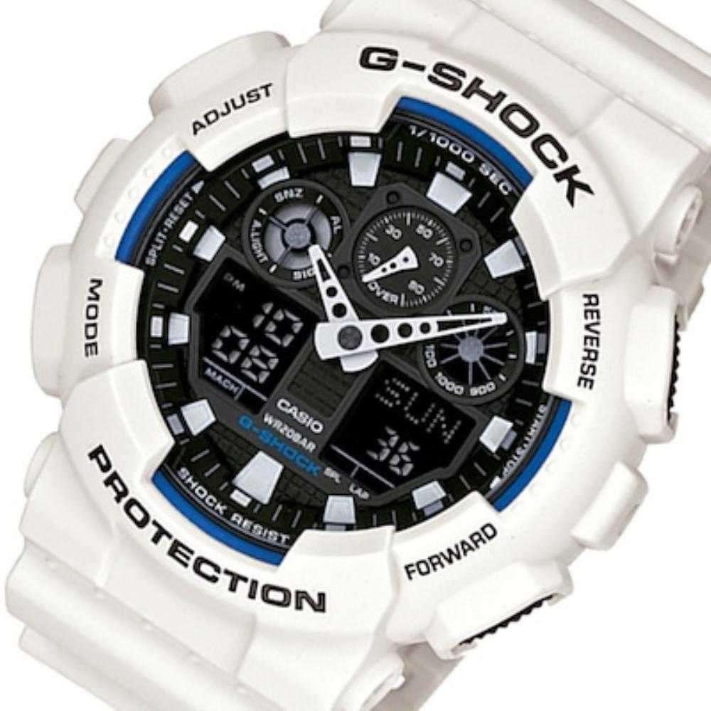 Casio G-Shock Quartz White Resin Men's Watch | GA-100B-7ADR DIGITAL