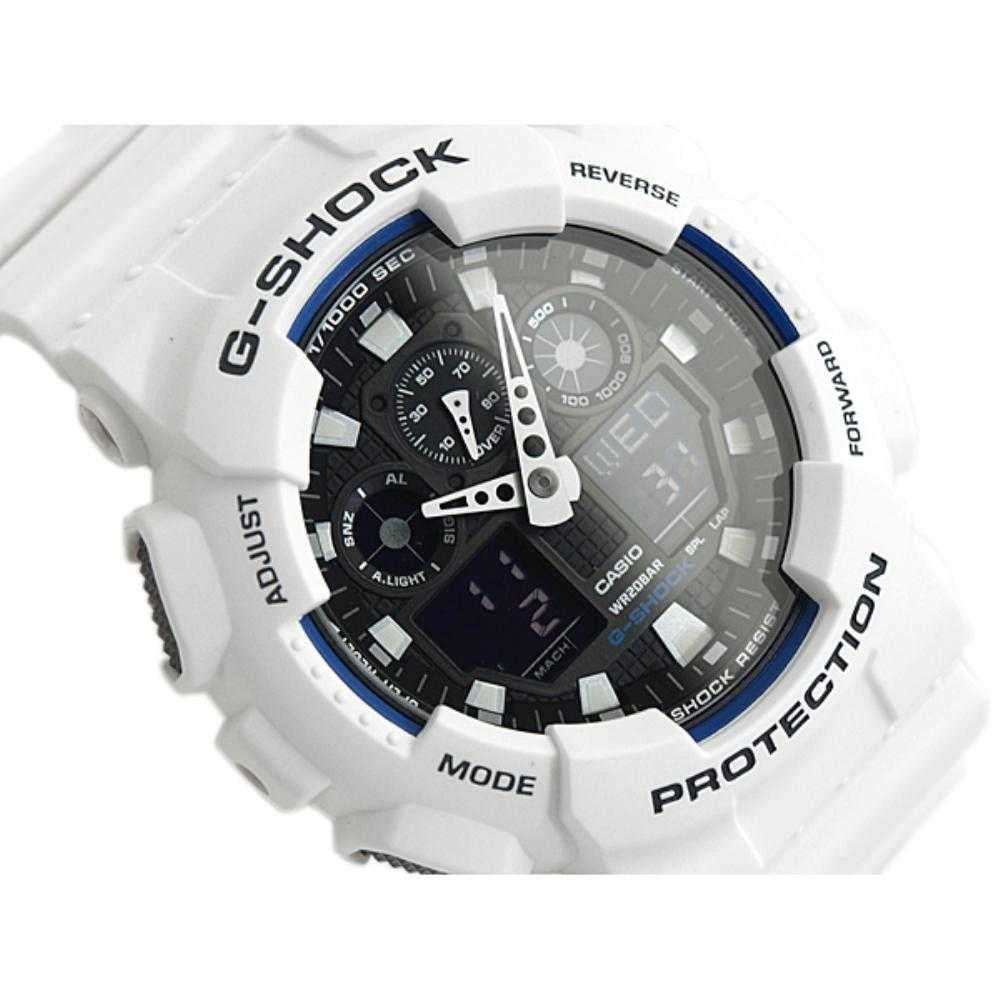 Casio G-Shock Quartz White Resin Men's Watch | GA-100B-7ADR DIGITAL
