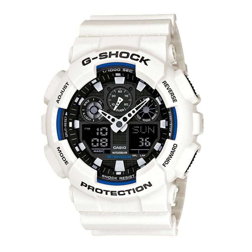 Casio G-Shock Quartz White Resin Men's Watch | GA-100B-7ADR DIGITAL