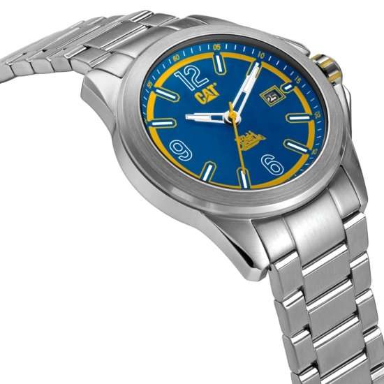 Cat Twist Up Stainless Steel case and Strap Silver Men Watch | YU.141.11.637