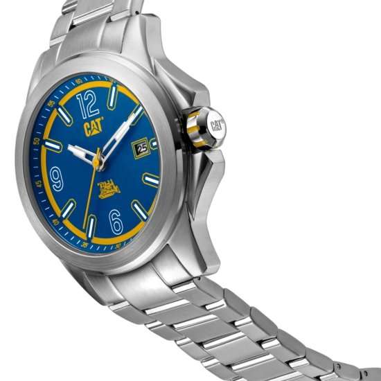 Cat Twist Up Stainless Steel case and Strap Silver Men Watch | YU.141.11.637