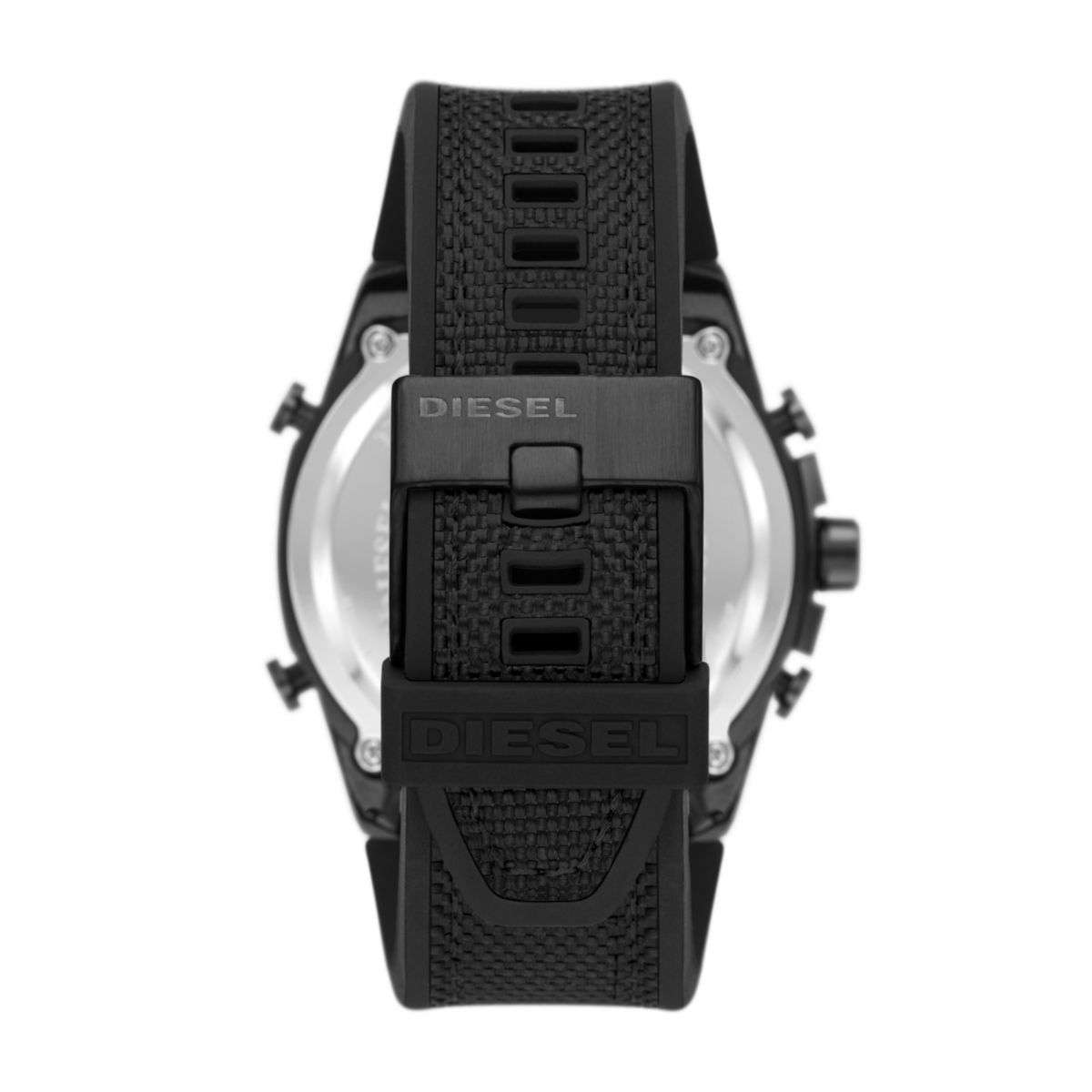 Diesel Mega Chief Ana-Digi Black Silicone Men's Watch | DZ4593
