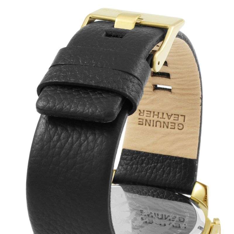 Diesel Mega Chief Gold Round Leather Men's Watch - DZ4344