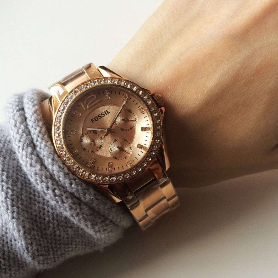 Fossil Riley Rose Gold Women's Watch | ES2811