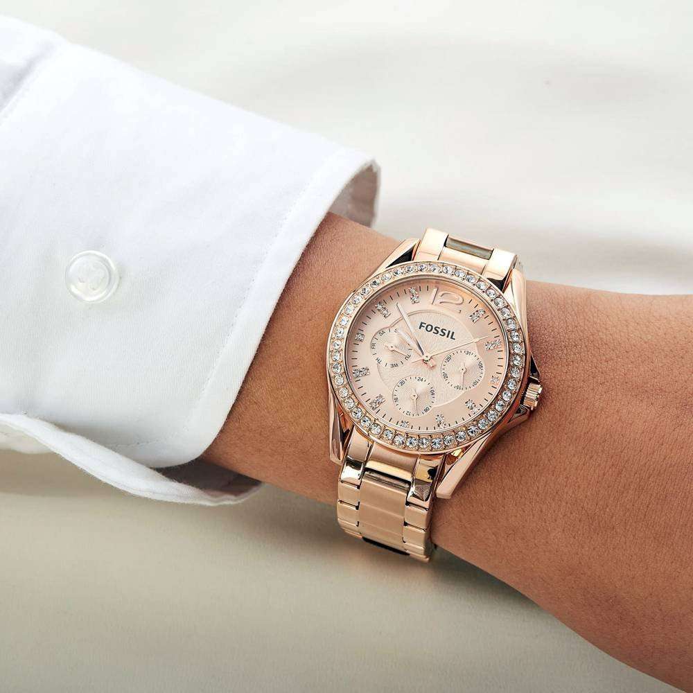 Fossil Riley Rose Gold Women's Watch | ES2811