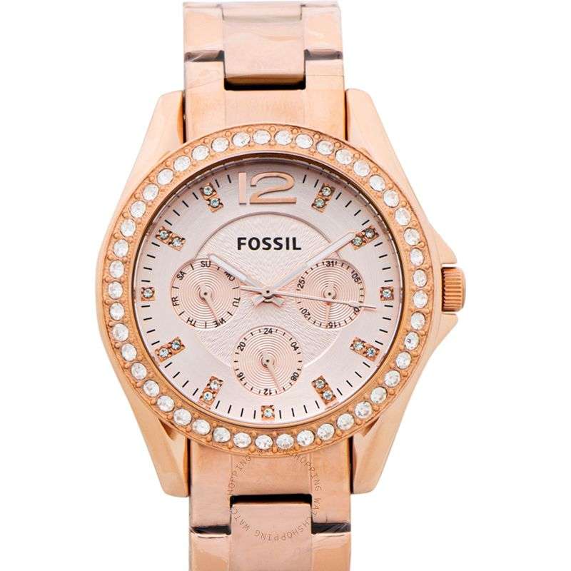 Fossil Riley Rose Gold Women's Watch | ES2811