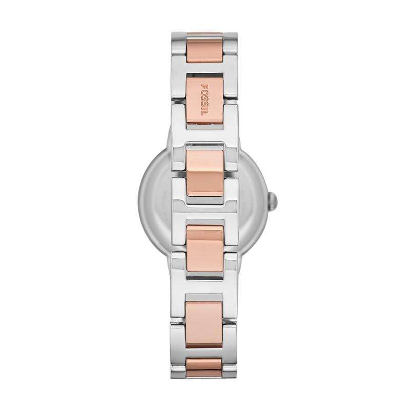 Fossil Virginia Two Tone Silver/Rose Gold Watch  | ES3405