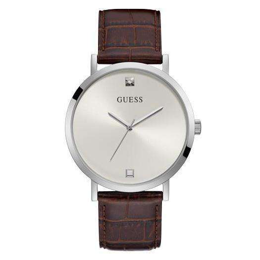 GUESS Supernova Mens Dress Silver Analog Watch GW0009G3