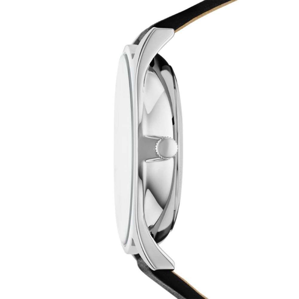 Skagen Holst Automatic Black Leather Watch - SKW6710