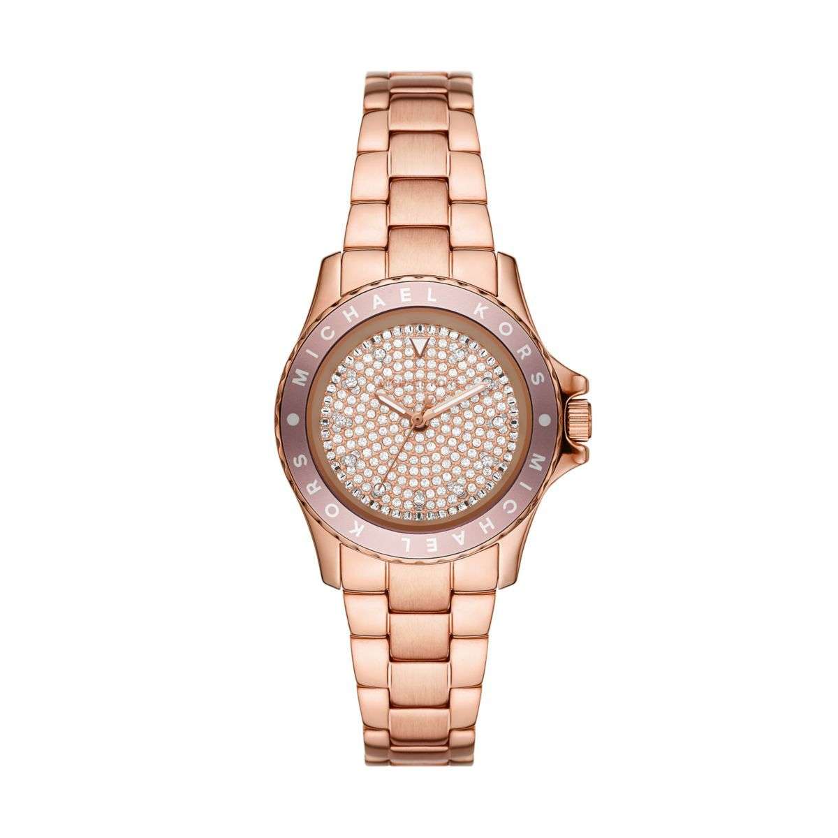 Michael Kors Kenly Three-Hand Rose Gold-Tone Stainless Steel Women's Watch | MK6956
