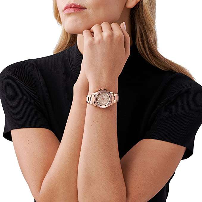 Michael Kors Kenly Three-Hand Rose Gold-Tone Stainless Steel Women's Watch | MK6956
