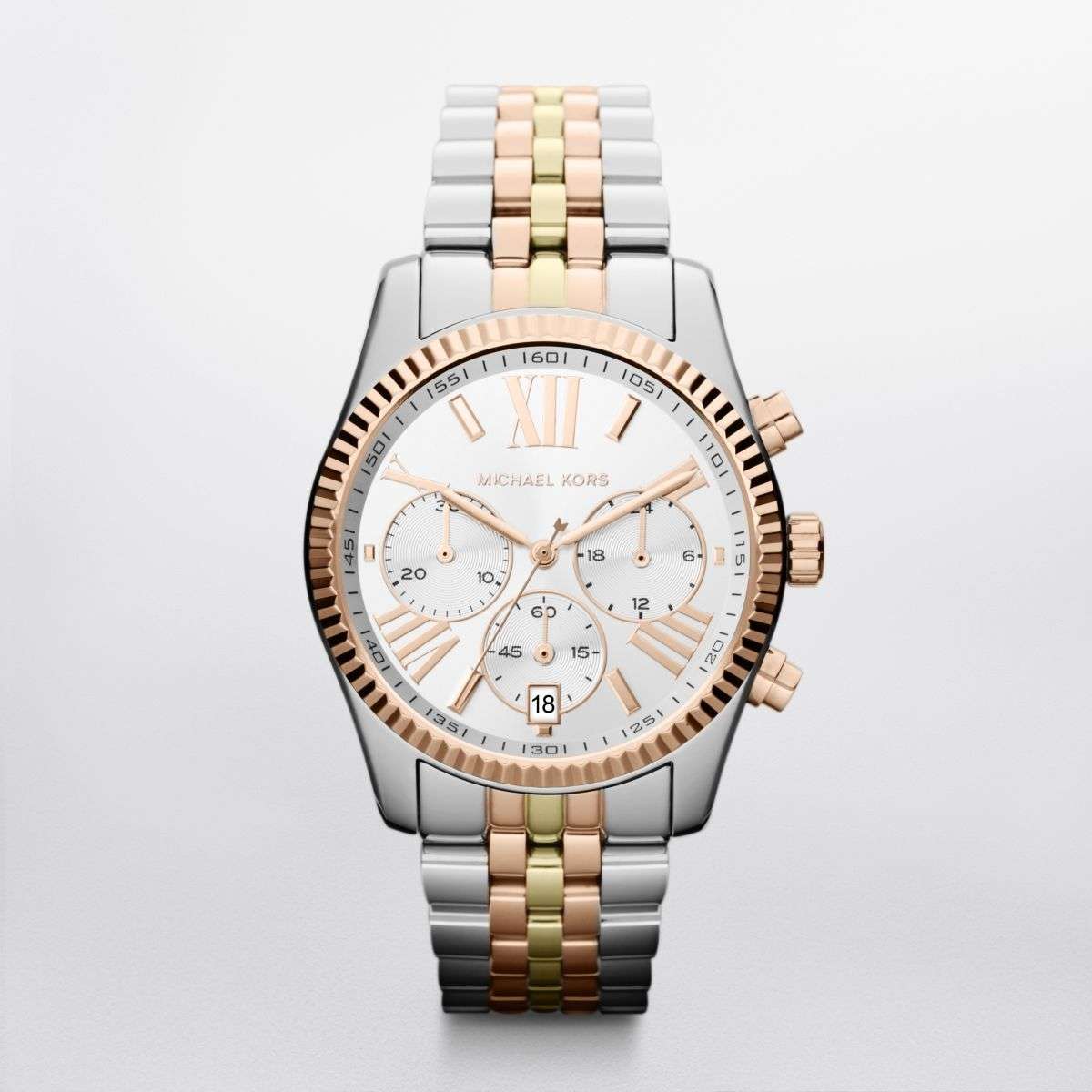 Michael Kors Lexington Tri-Tone Women's Watch | MK5735