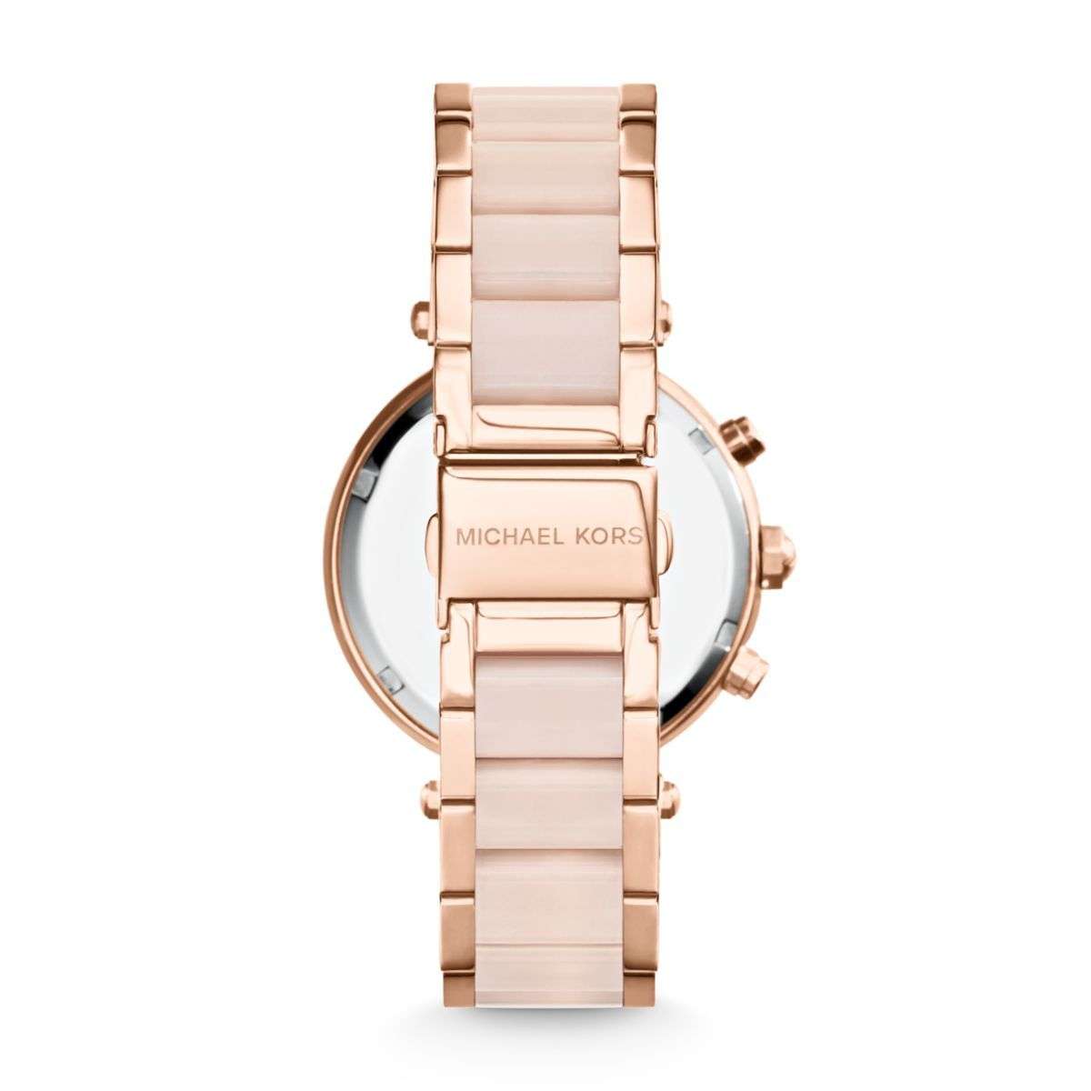 Michael Kors Parker Rose Gold Round Mixed Women's Watch - MK5896